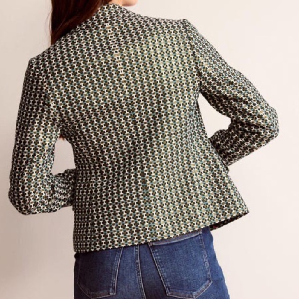 Boden Jacket The‎ Canonbury Jacquard Blazer Sz S US 4 - Picture 3 of 14